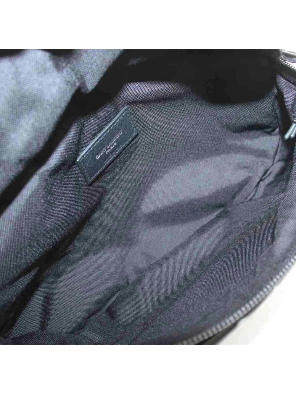 Saint Laurent Paris Noux Cross Belt Bag Logo Print Black - Picture 6 of 8